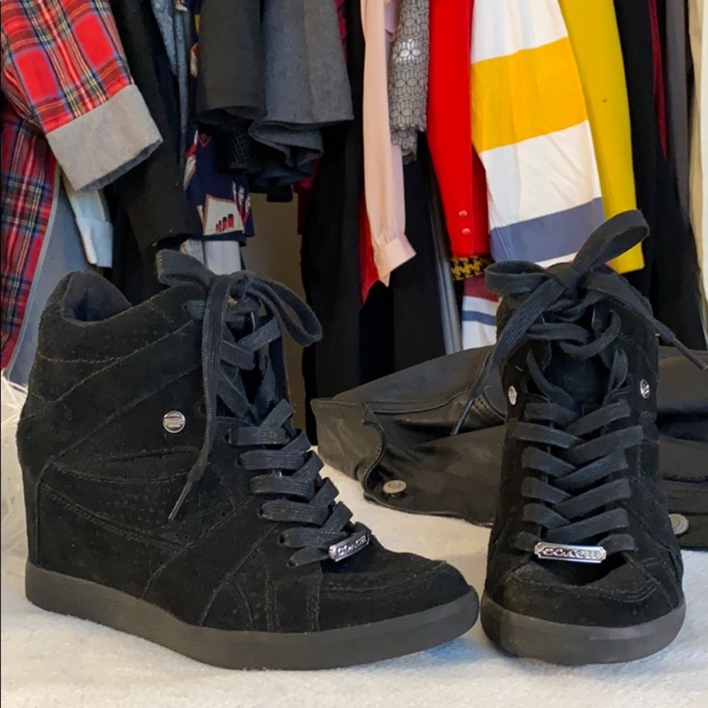 Coach Alexis Wedge Sneakers, Size 7.5
